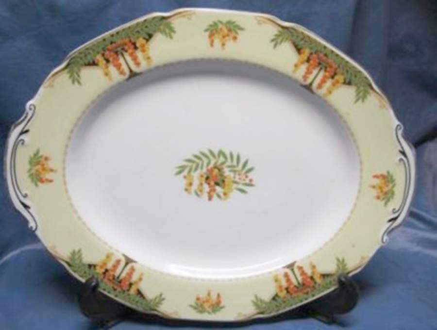 Marguerite, The 12" Oval Serving Platter by Grindley-1
