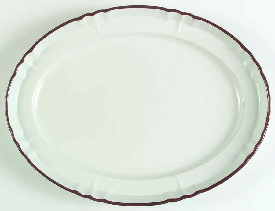 Baroque 16" Oval Serving Platter by Grace-1