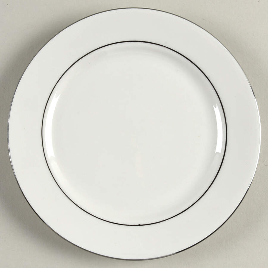 Platinum Prestige Bread & Butter Plate by Gibson Designs-1