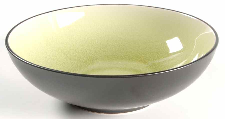 Krackle Kiwi 9" Round Vegetable Bowl by Gourmet Expressions-1