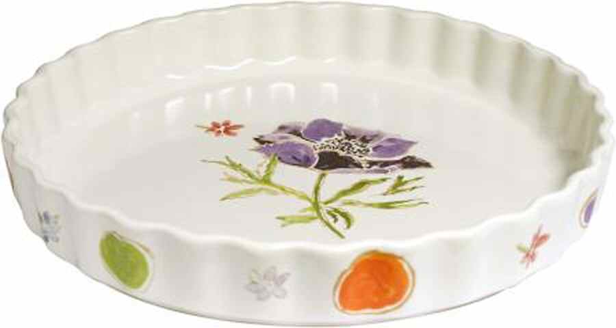 Jacinthe Tart Dish by Faiencerie De Gien-1