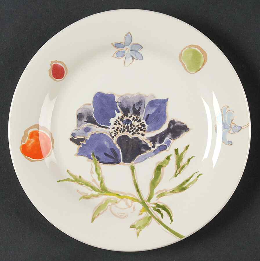 Jacinthe Canape Plate by Faiencerie De Gien-1