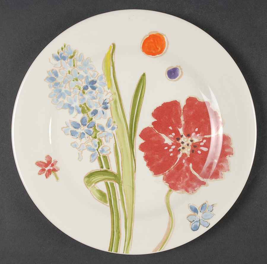 Jacinthe Salad/Dessert Plate by Faiencerie De Gien-1