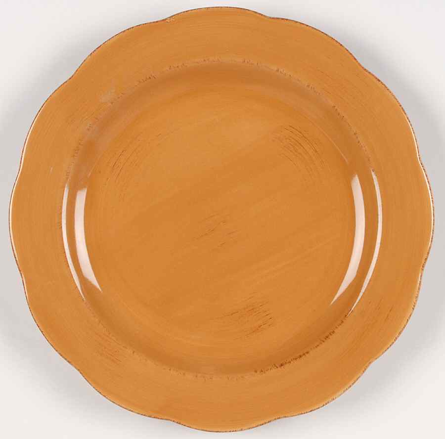 Flora Apricot Dinner Plate by Gibson Designs-1
