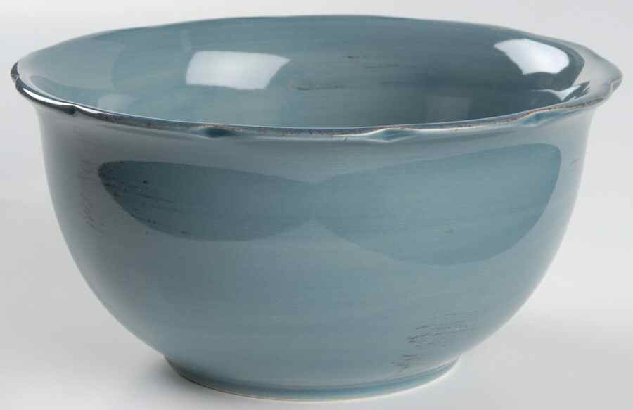 Flora Sky Blue Soup/Cereal Bowl by Gibson Designs-1