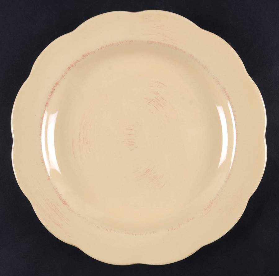 Flora Cream Salad/Dessert Plate by Gibson Designs-1