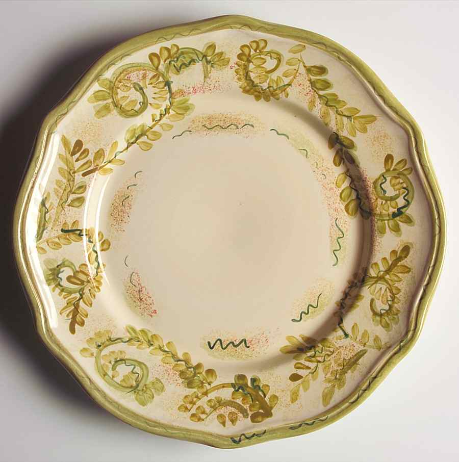 Vendange Green Dinner Plate by Gibson Designs-1