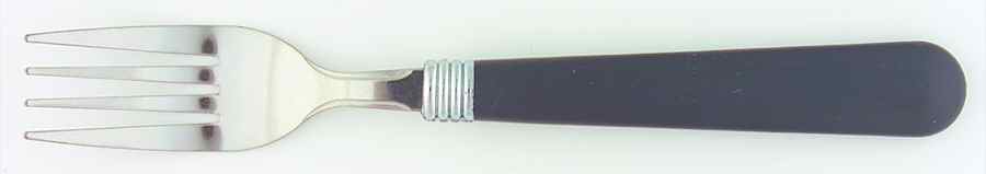 Basic Living Rainbow Black Dinner Fork (7 3/8" or Smaller) by Gibson Designs-1