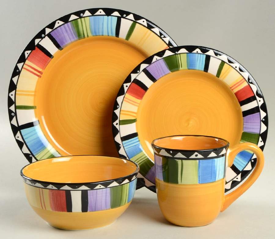 Fandango 4 Piece Place Setting by Gibson Designs-1