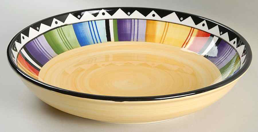 Fandango 13" Round Serving Bowl by Gibson Designs-1