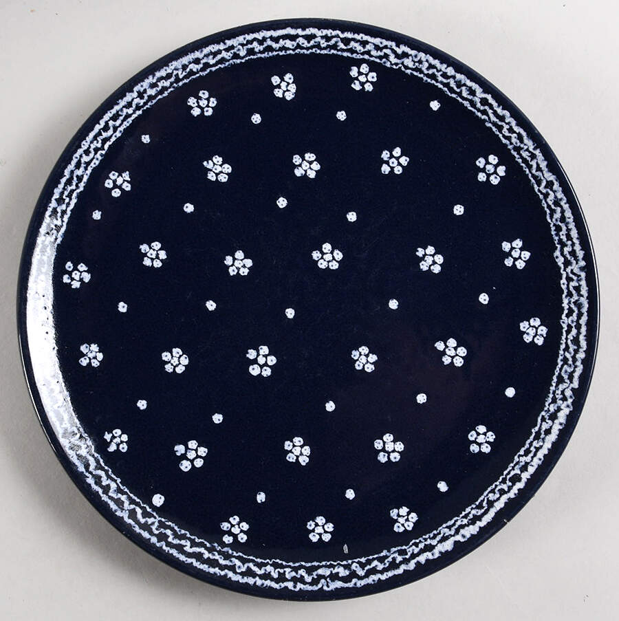 Dirndl Blue Dinner Plate by Gmundner Austria-1