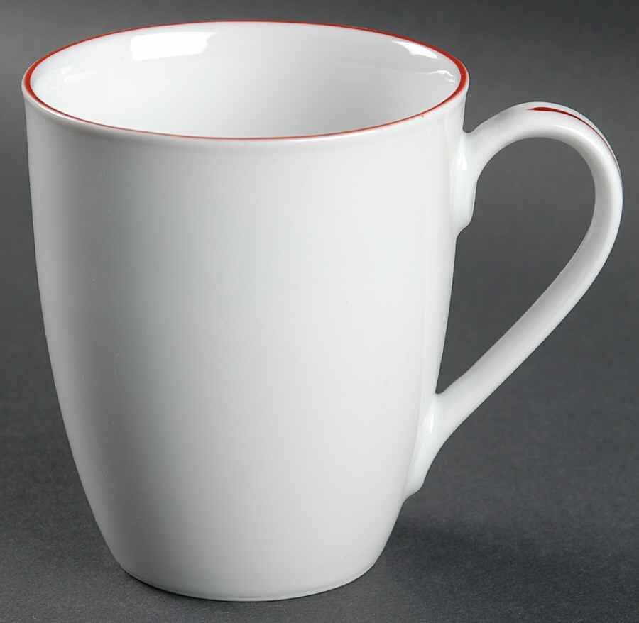 Vibes Red Banded (Round) Mug by Gibson Designs-1