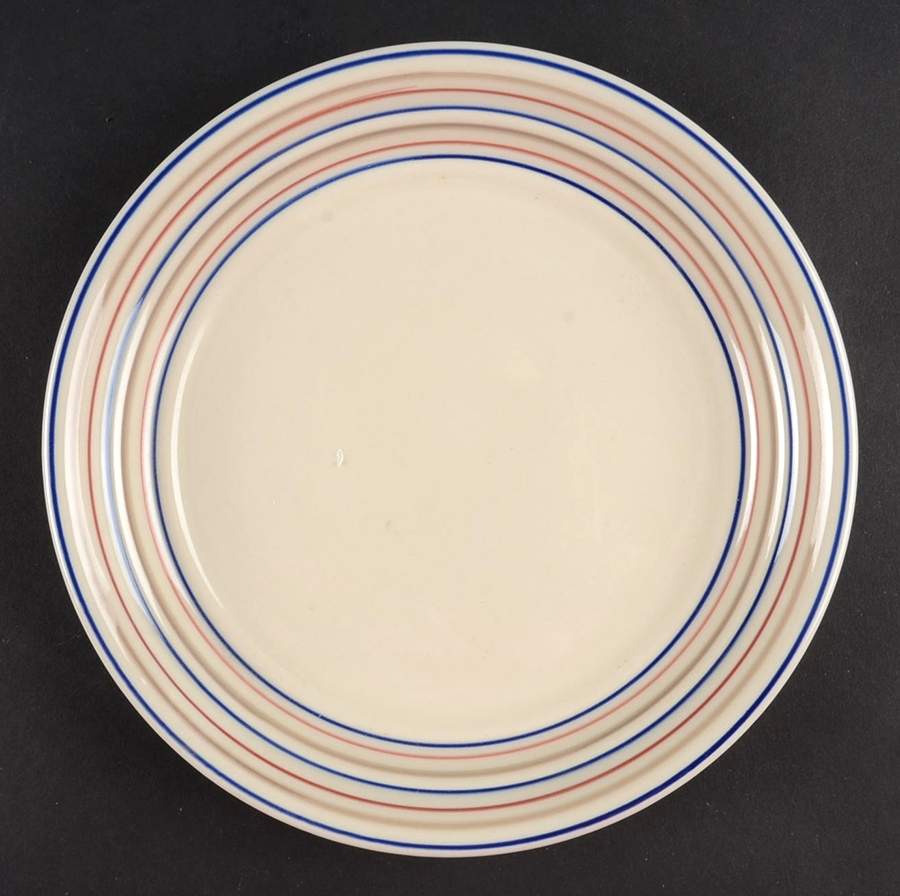 Durastone II Multi Banded Salad/Dessert Plate by Gibson Designs-1