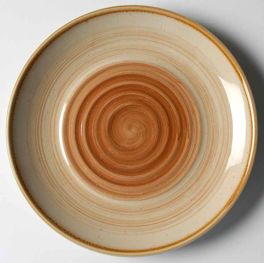 Ocean Dream Brown Salad/Dessert Plate by Gibson Designs-1