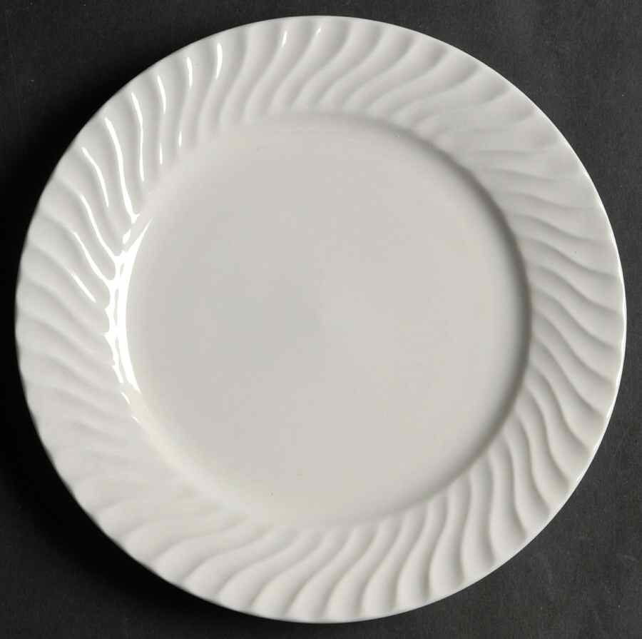 White Tides Salad/Dessert Plate by Gibson Designs-1