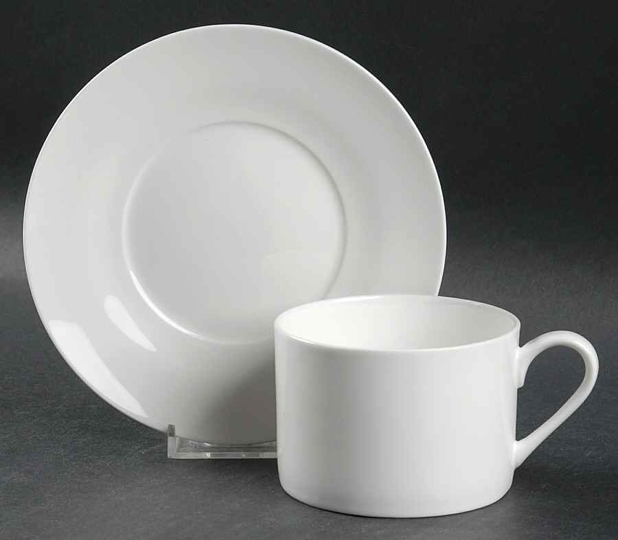 Plenary Flat Cup & Saucer Set by Gibson Designs-1
