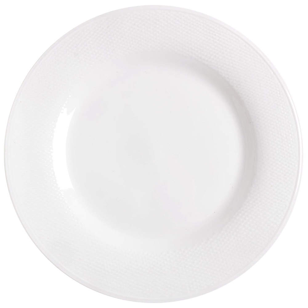 Linen 12" Chop Plate (Round Platter) by Gibson Designs-1