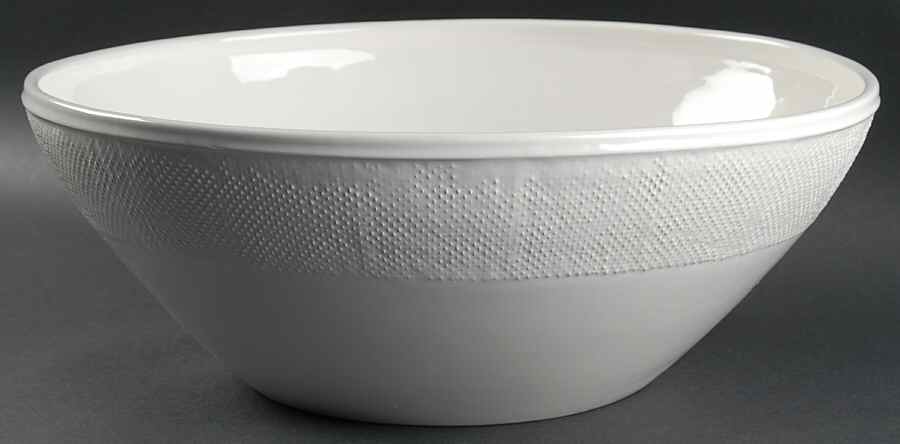 Linen 14" Round Serving Bowl by Gibson Designs-1
