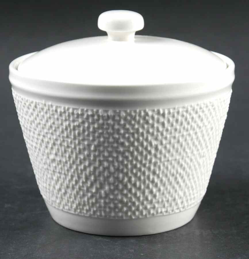 Linen Sugar Bowl & Lid by Gibson Designs-1