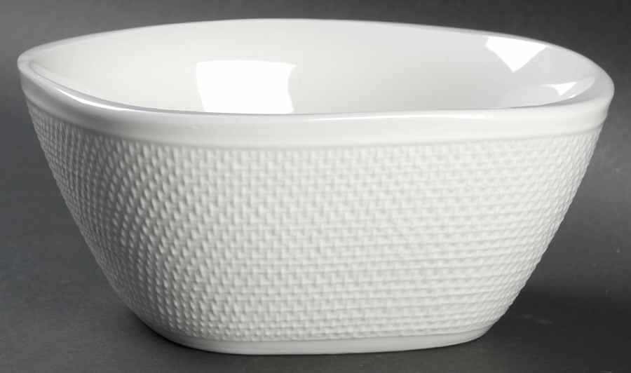 Linen Square Soup/Cereal Bowl by Gibson Designs-1