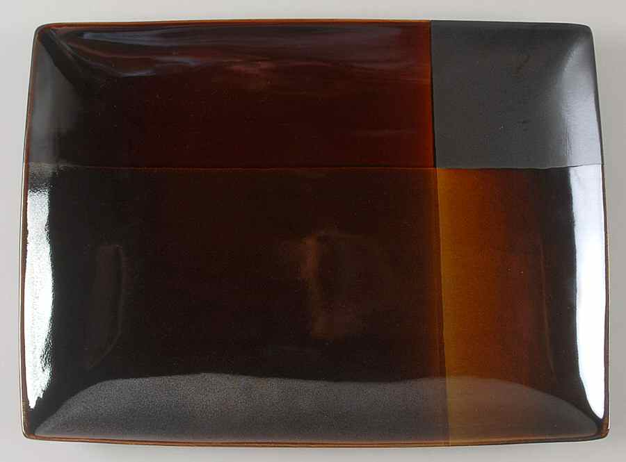 Convergence 14" Rectangular Serving Platter by Gibson Designs-1
