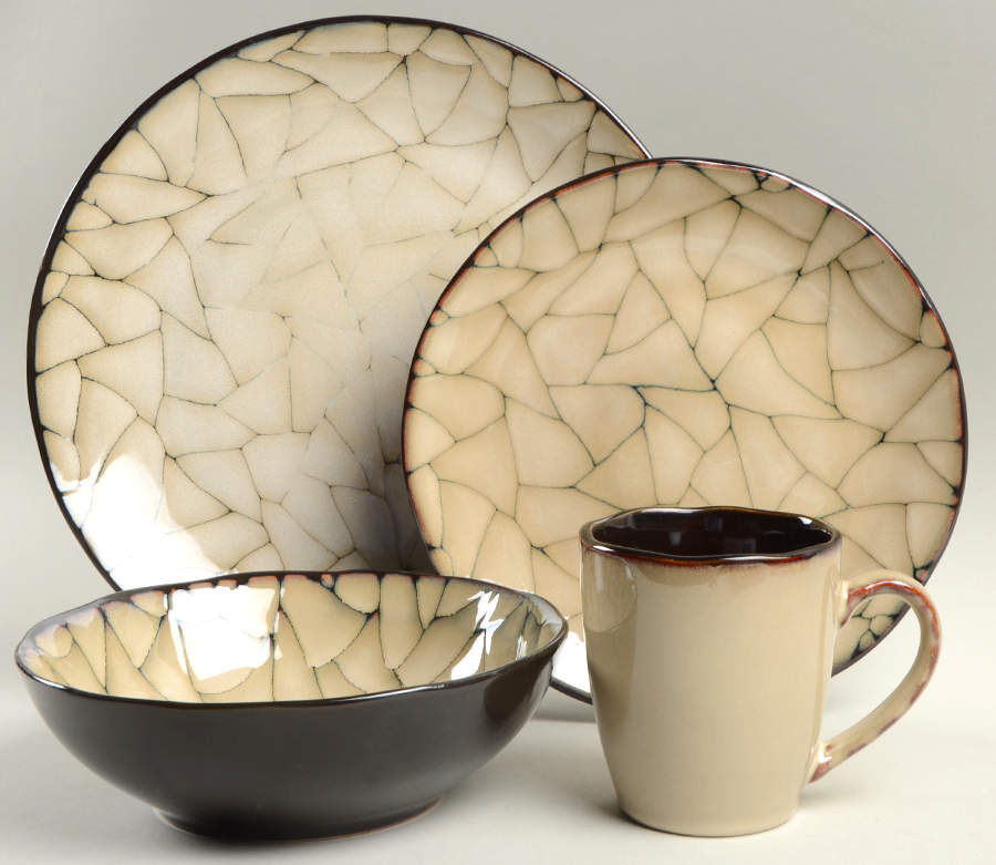 Zambezi 4 Piece Place Setting by Gibson Designs-1