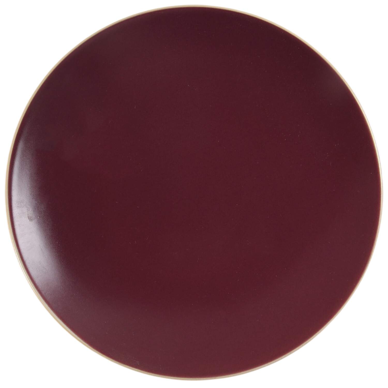 Paradiso 2 Tone Burgundy Salad/Dessert Plate by Gibson Designs-1