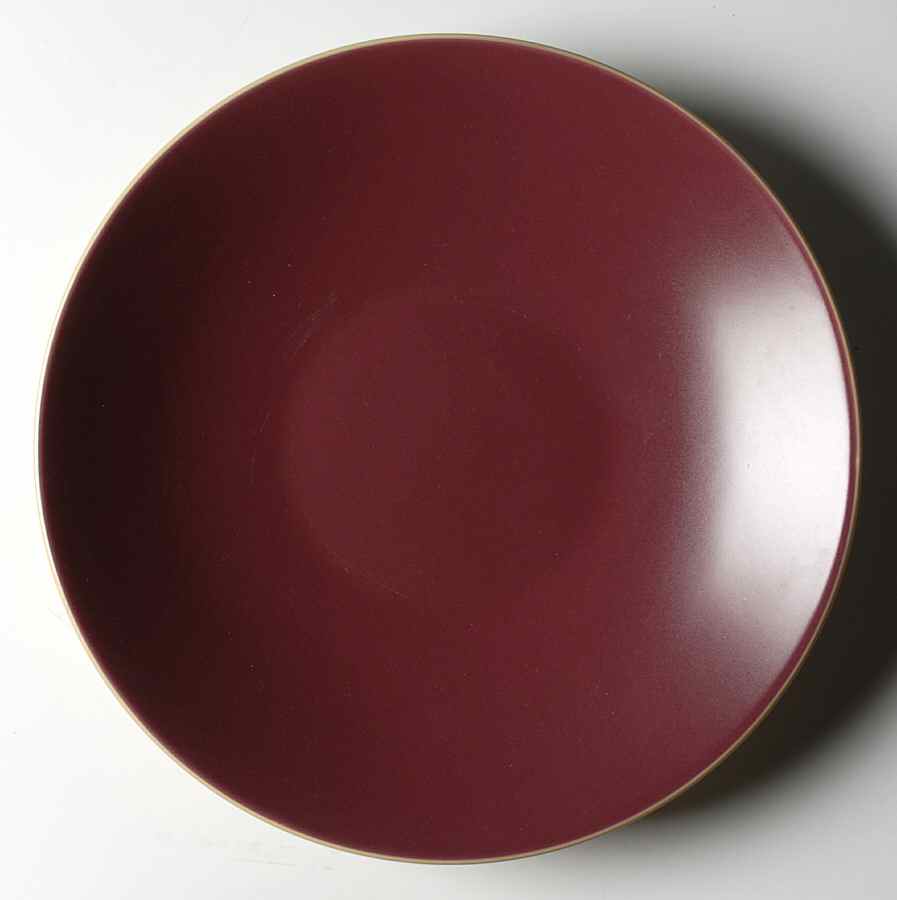 Paradiso 2 Tone Burgundy Dinner Plate by Gibson Designs-1