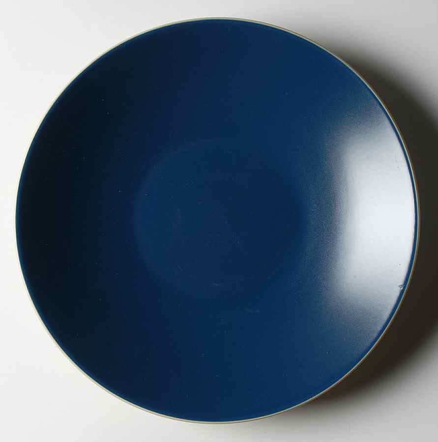 Paradiso 2 Tone Blue Dinner Plate by Gibson Designs-1