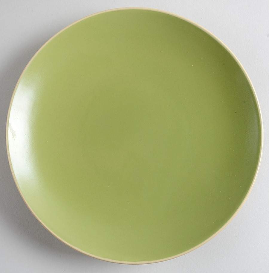 Paradiso 2 Tone Green Salad/Dessert Plate by Gibson Designs-1