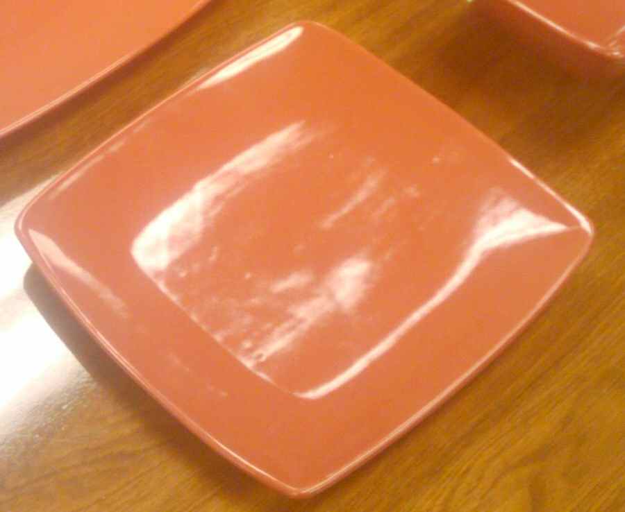 Lucero Orange Salad/Dessert Plate by Gibson Designs-1