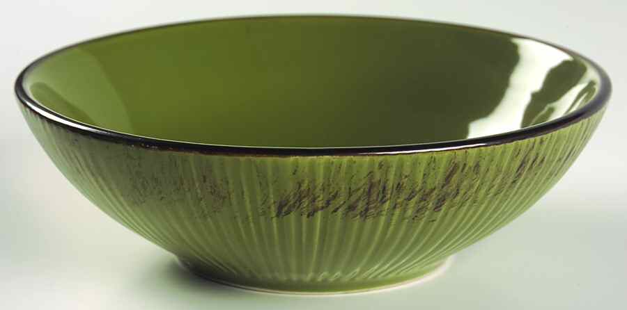 Moorea Green Soup/Cereal Bowl by Gibson Designs-1