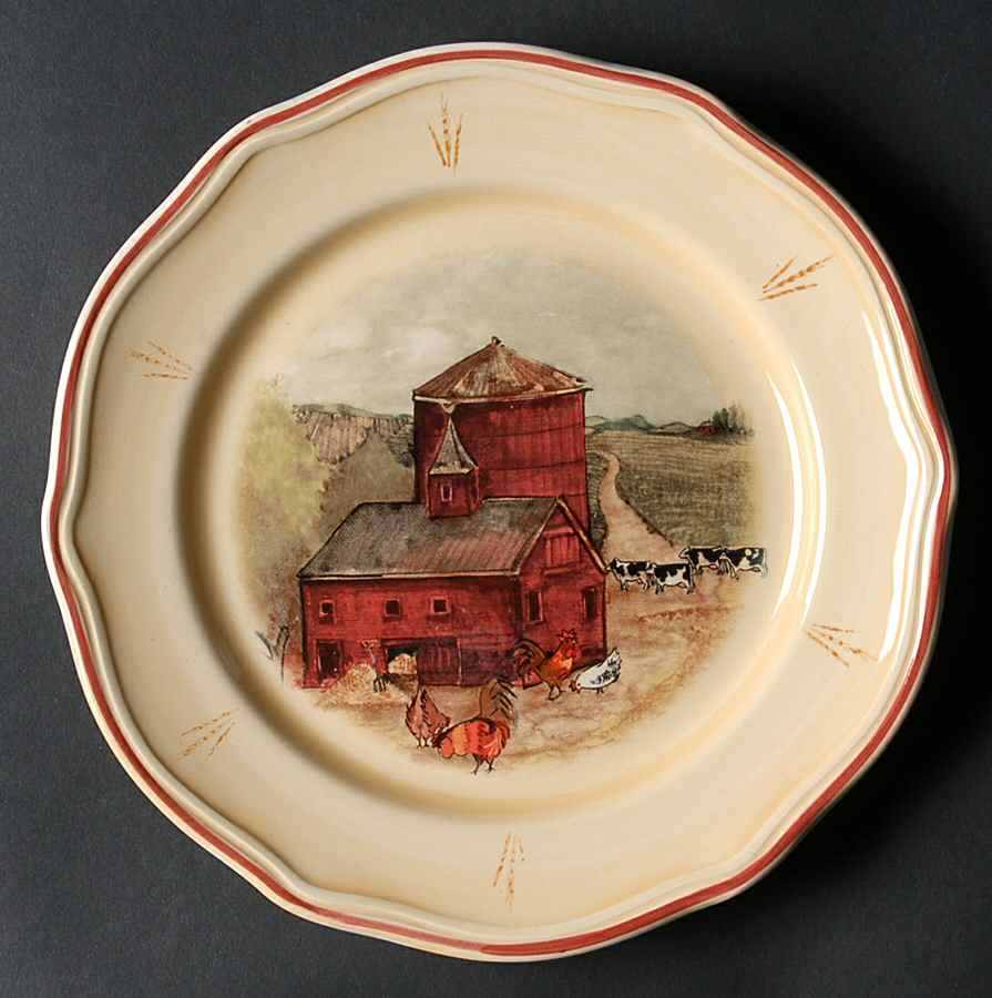 Country Pride Salad/Dessert Plate by Gibson Designs-1