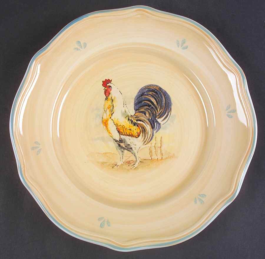 Noble Rooster Dinner Plate by Gibson Designs-1
