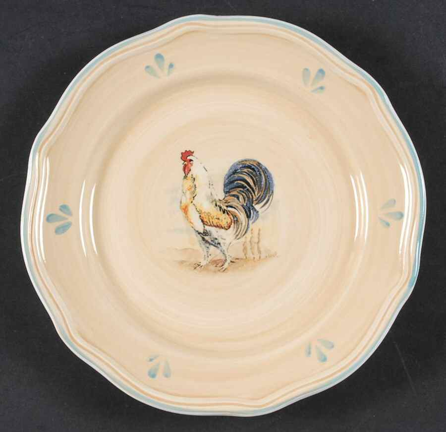 Noble Rooster Salad/Dessert Plate by Gibson Designs-1