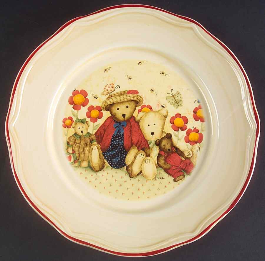 Bear Family Dinner Plate by Gibson Designs-1