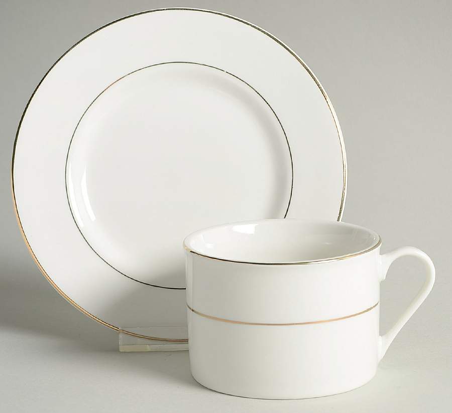 Clifton Flat Cup & Saucer Set by Gibson Designs-1