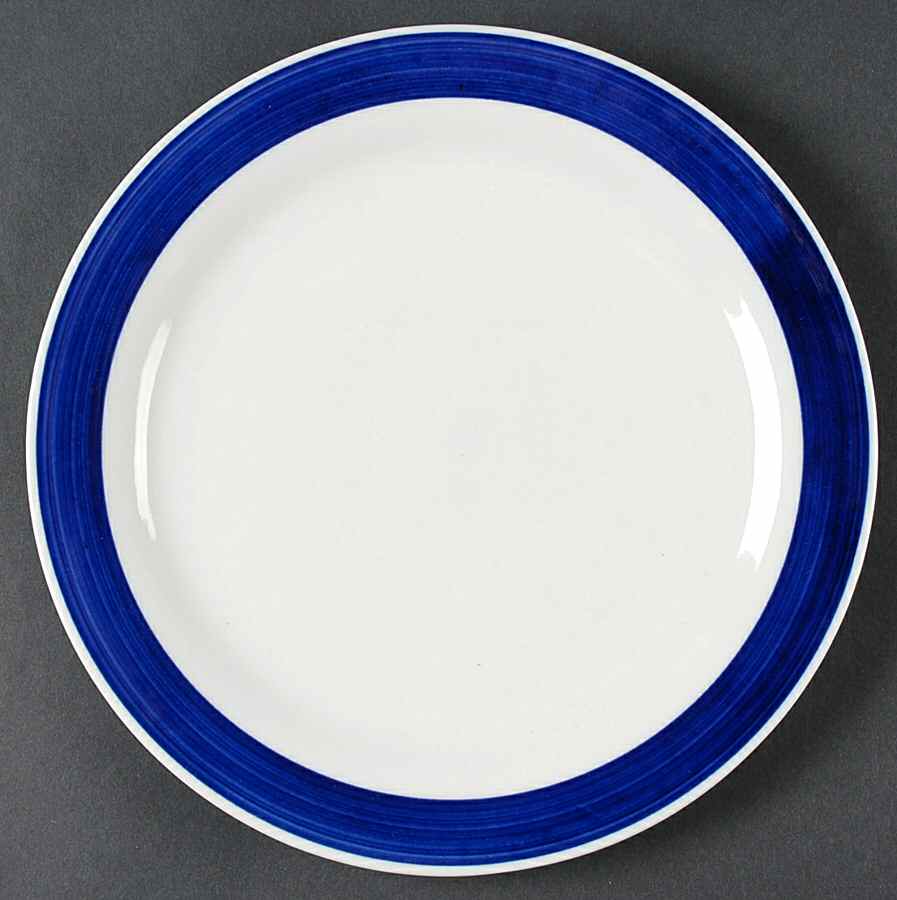 Essex Cobalt Blue Dinner Plate by Gibson Designs-1