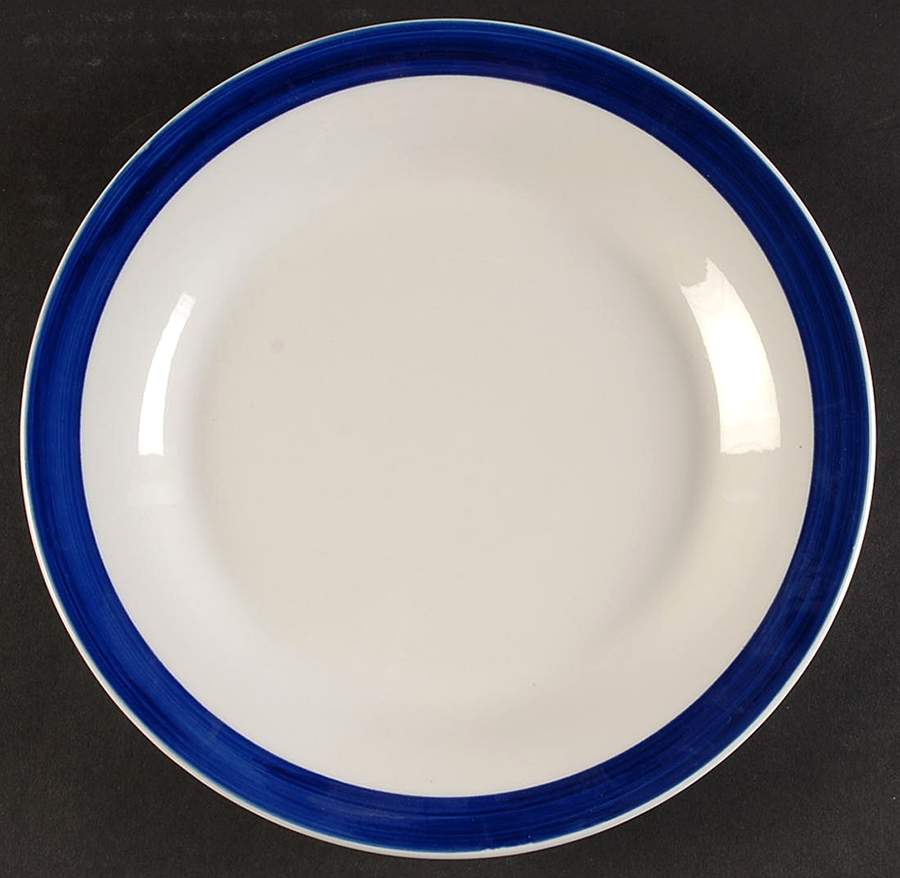 Essex Cobalt Blue Dinner Plate by Gibson Designs-1