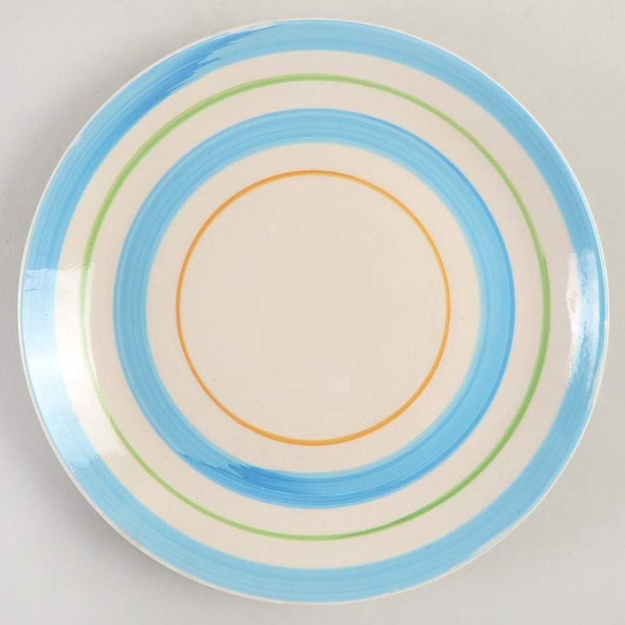 Lorenzo Blue Salad/Dessert Plate by Gibson Designs-1