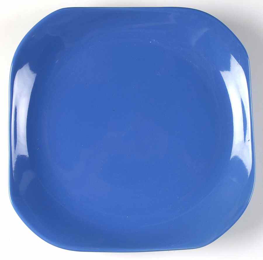 Conway Blue Square Dinner Plate by Gibson Designs-1