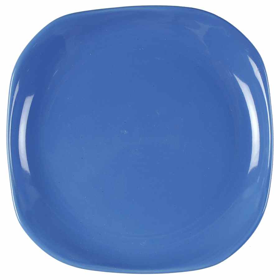 Conway Blue Square Salad/Dessert Plate by Gibson Designs-1