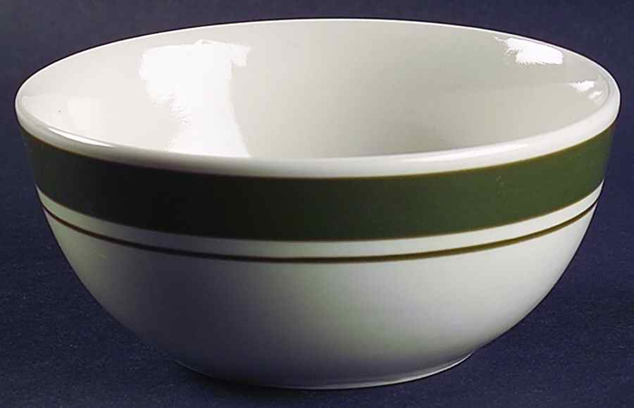Basic Living VIII Green Soup/Cereal Bowl by Gibson Designs-1