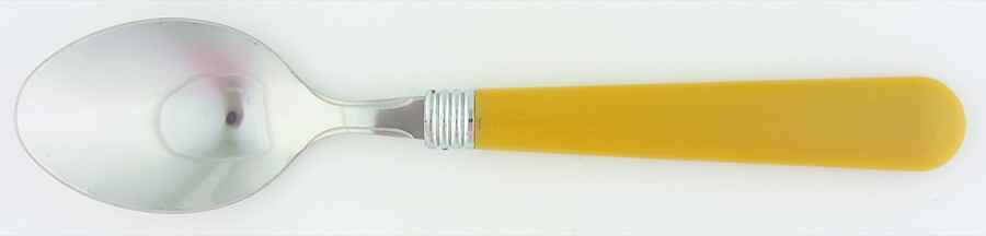 Basic Living VIII Beehive (Yellow) Place/Oval Soup Spoon by Gibson Designs-1