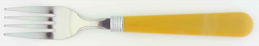 Basic Living VIII Beehive (Yellow) Dinner Fork (7 3/8" or Smaller) by Gibson Designs-1