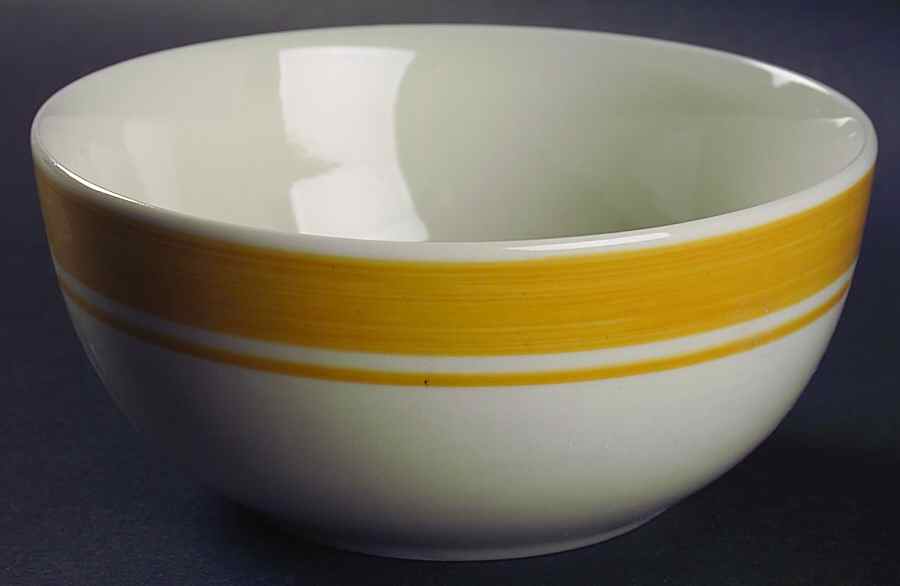 Basic Living VIII Beehive (Yellow) Soup/Cereal Bowl by Gibson Designs-1