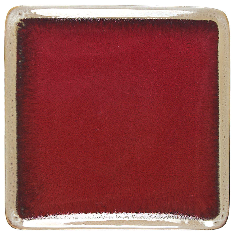 Festive Carousel Square Salad Plate by Gibson Designs-1