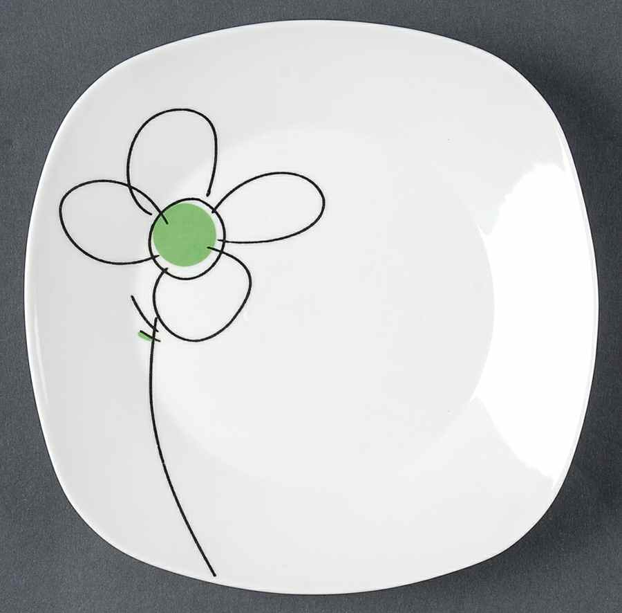 Daisy Dot Salad/Dessert Plate by Gibson Designs-1
