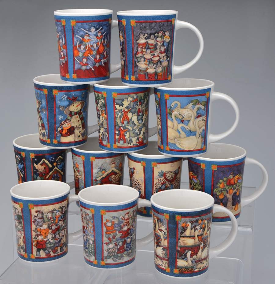 Twelve Days of Christmas 12 Piece Set by Gibson Designs-1