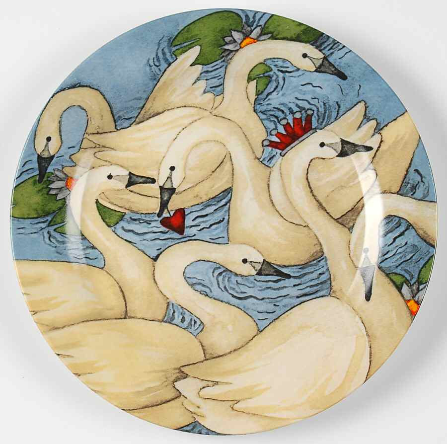 Twelve Days of Christmas Salad/Dessert Plate by Gibson Designs-1